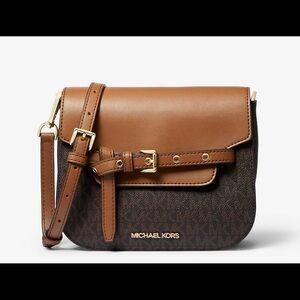 Michael Kors Emilia Small Crossbody Brown NWT